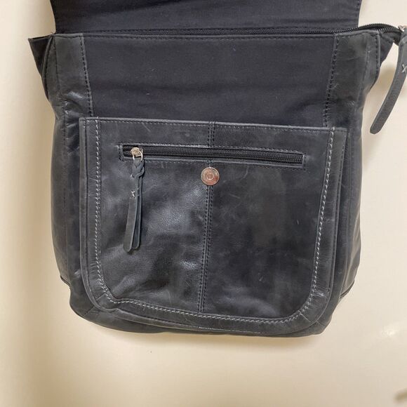 The Sak Ventura Convertible Backpack Distressed Black Leather Crossbody Handbag main image 8